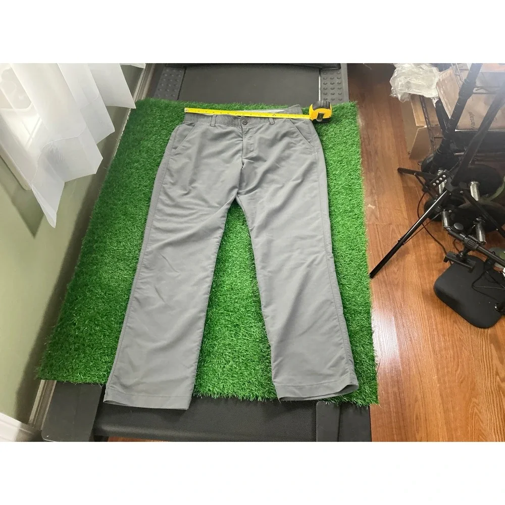 Under Armour Mens Match Play Golf Pants Gray Performance Trousers 34x30